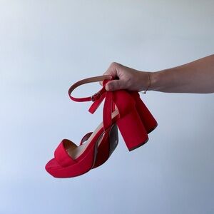Lane Bryant Vibrant Red Heels